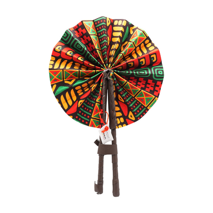 Handmade African Print Hand Fan