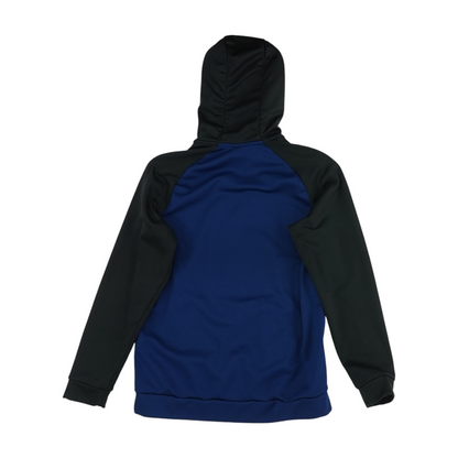 Blue Color Block Hoodie Pullover