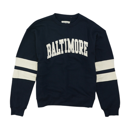 Navy Solid Sweatshirt Pullover
