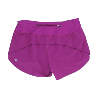 Magenta Solid Active Shorts