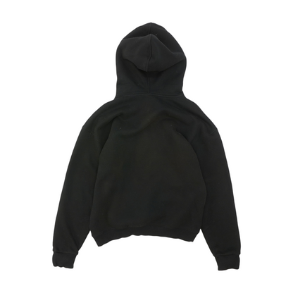 Black Solid Hoodie Pullover