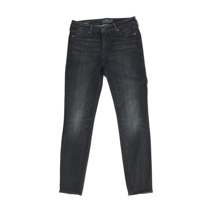 Blue Mid Rise Skinny Leg Jeans