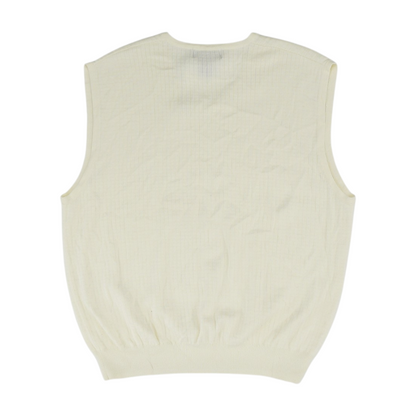 Ivory Solid Vest Sweater