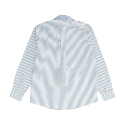 Blue Striped Long Sleeve Button Down