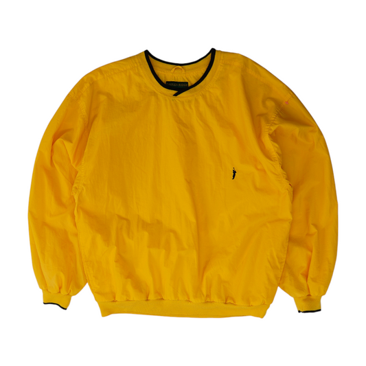 Vintage Yellow Solid Golf Pullover