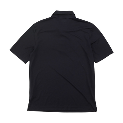 Navy Solid Short Sleeve Polo