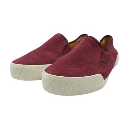 Red Slip-On Flats