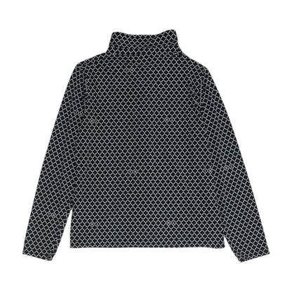 Navy Abstract Button Down