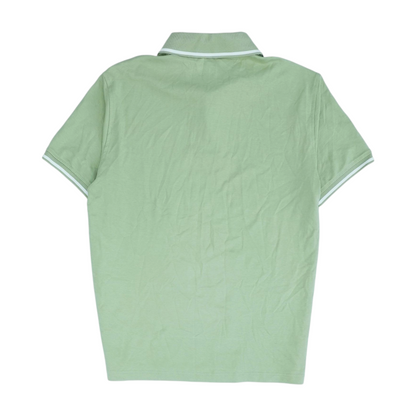 Green Solid Short Sleeve Polo