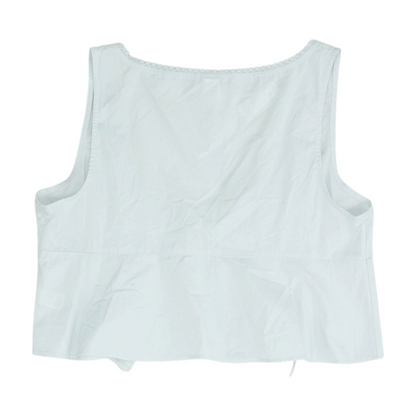 Blue Cropped Blouse