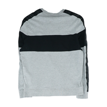 Gray Color Block Sweatshirt Pullover