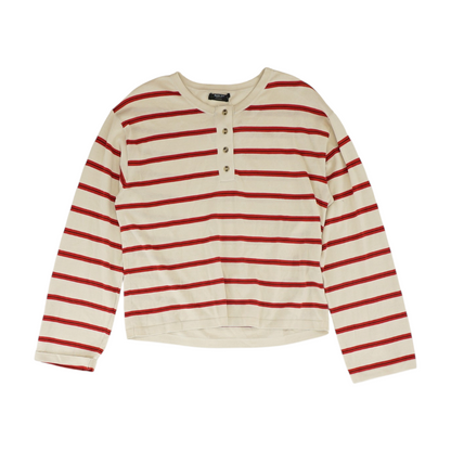 Red Striped Blouse