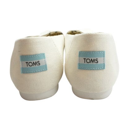 Ivory Slip-On Flats
