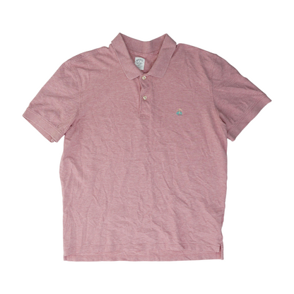 Red Solid Short Sleeve Polo