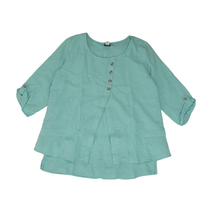 Blue Plus Blouse