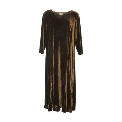 Brown Plus Midi Dress