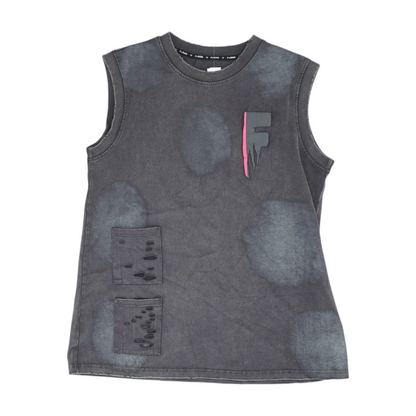 Gray Graphic Casual Tank