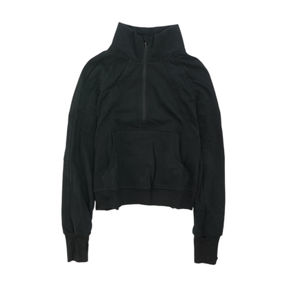 Black Solid Active Jacket