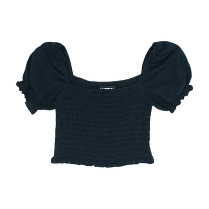 Black Cropped Blouse