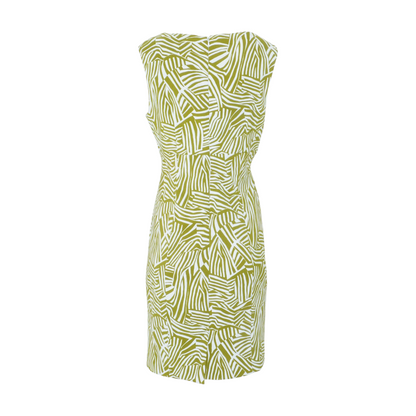Green Print Mini Dress