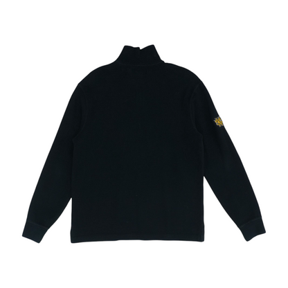 Navy Solid 1/4 Zip Sweater