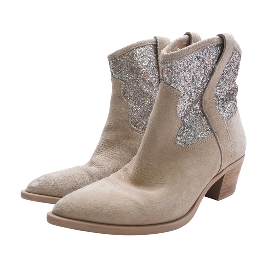 Beige Ankle Boots