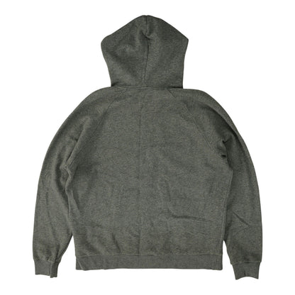 Gray Solid Hoodie Pullover