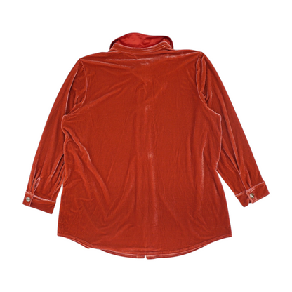 Red Plus Button Down