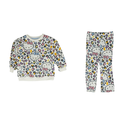 Ivory Animal Print Long Sleeve Set