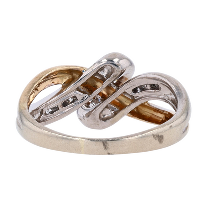 1/6 ctw 14K Two-Tone Gold Diamond Fashion Ring