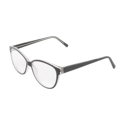 Black Oval Unknown Prescription Eyeglasses