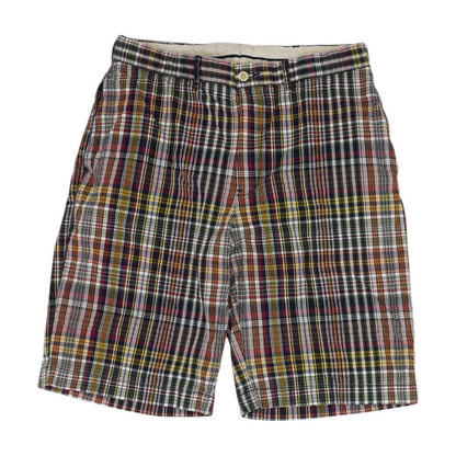 Multi Plaid Chino Shorts