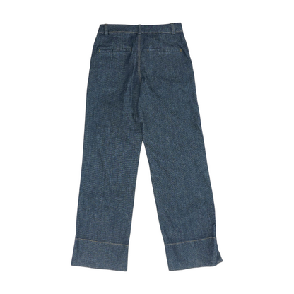 Navy Wide Leg Jeans