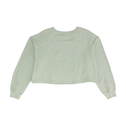 Green Solid Sweatshirt Pullover