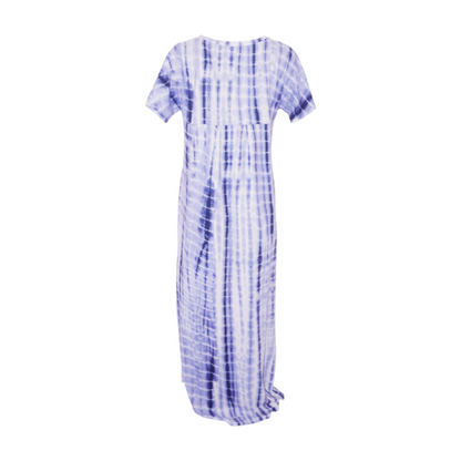 huskary Blue Tie-Dye Maxi Dress – Image 2