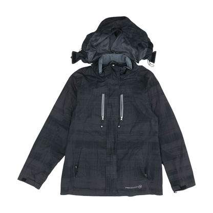 Charcoal Solid Rain Jacket