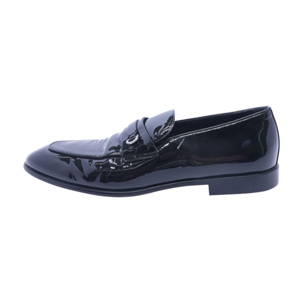 Desio Patent Leather Loafers in Black