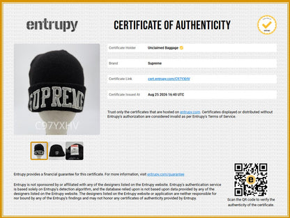Supreme NFL x Raiders x '47 Beanie in Black