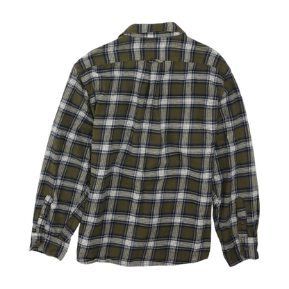 Green Plaid Flannel Button Down