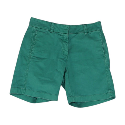 Green Solid Chino Shorts