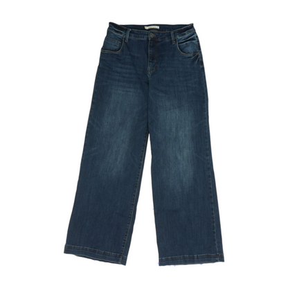 Navy Wide Leg Jeans
