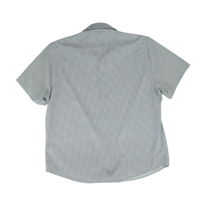Gray Check Short Sleeve Button Down