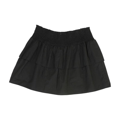 Black Solid Mini Skirt