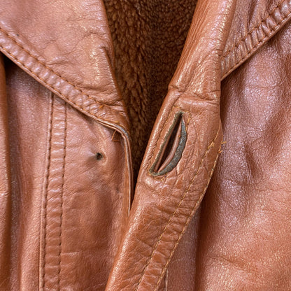 Vintage The Leather Shop Men's Store Button-Front Coat