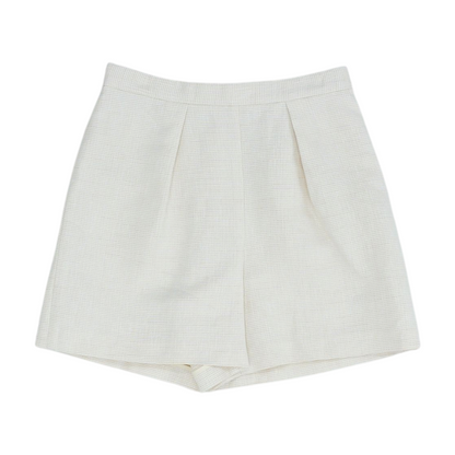 Beige Solid Chino Shorts
