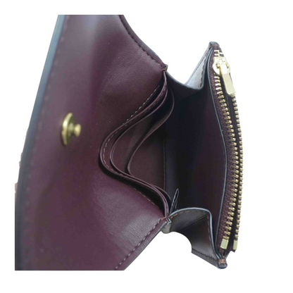 Burgundy Card Case Wallet