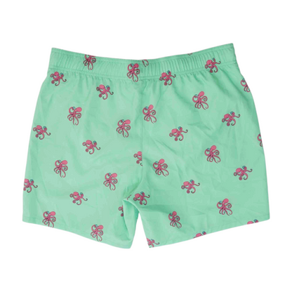 Green Graphic Swim Bottom