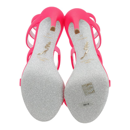 Cleo Suede Sandal 100 in Fuchsia