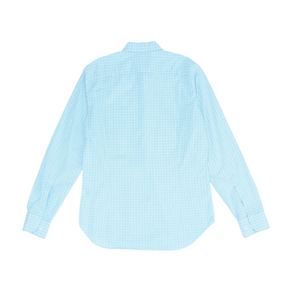 Blue Plaid Long Sleeve Button Down