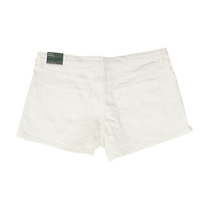 White Denim Shorts